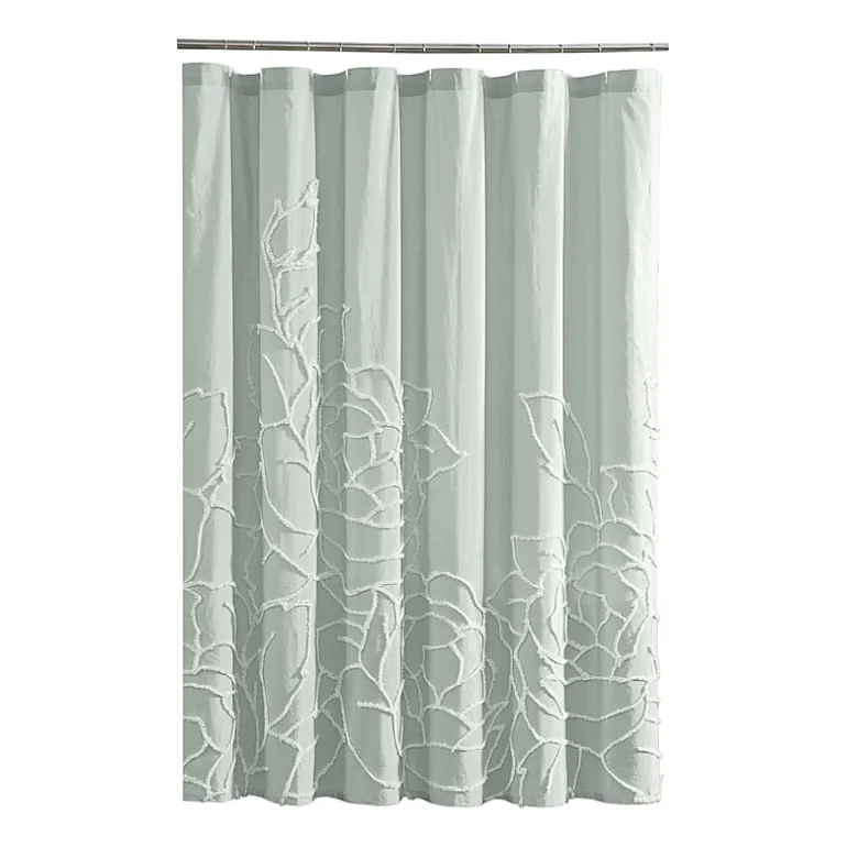 CHF Chenille Rose Shower Curtain