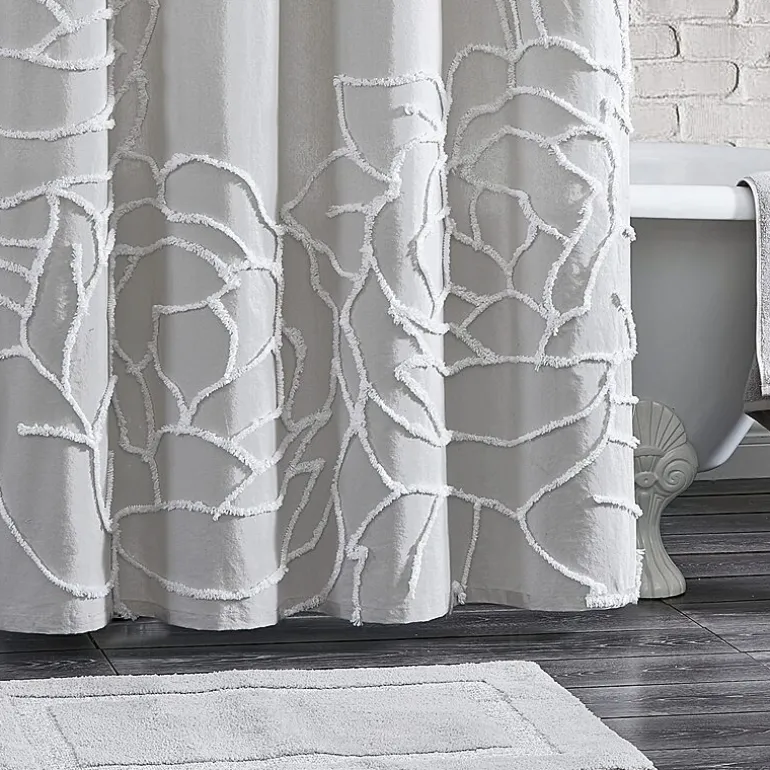CHF Chenille Rose Shower Curtain