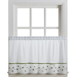 CHF Clover 2-pc. Rod Pocket Window Tier