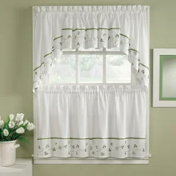 CHF Clover 2-pc. Rod Pocket Window Tier