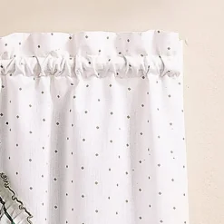 CHF Cottage 3-pc. Rod Pocket Kitchen Curtains & Drapes Window Set