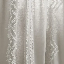 CHF Cut Geo Rod Pocket Light-Filtering Set of 2 Curtain Panel
