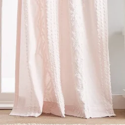 CHF Cut Geo Rod Pocket Light-Filtering Set of 2 Curtain Panel