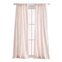 CHF Cut Geo Rod Pocket Light-Filtering Set of 2 Curtain Panel