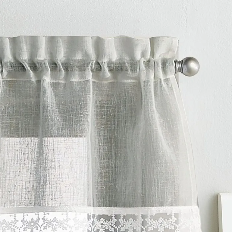 CHF Delicate Lace 3-pc. Rod Pocket Window Tier