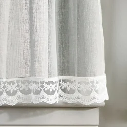 CHF Delicate Lace 3-pc. Rod Pocket Window Tier