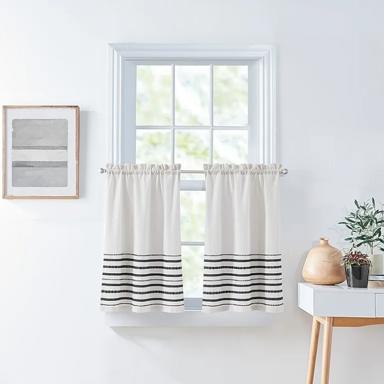 CHF Global Woven 3-pc. Kitchen Curtains & Drapes Window Set