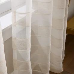 CHF Harbor Rod Pocket Sheer Set of 2 Curtain Panel