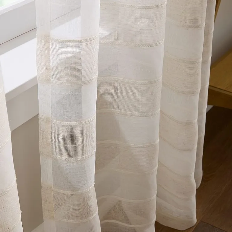 CHF Harbor Rod Pocket Sheer Set of 2 Curtain Panel