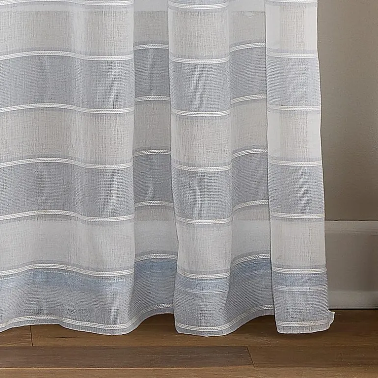 CHF Harbor Rod Pocket Sheer Set of 2 Curtain Panel