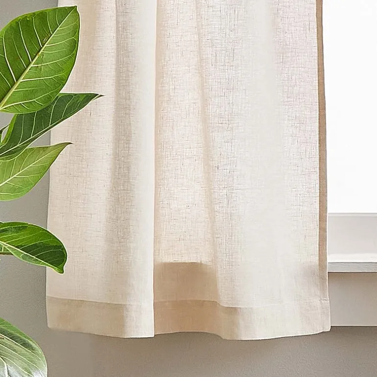 CHF 100% Linen 2-pc. Rod Pocket Window Tier