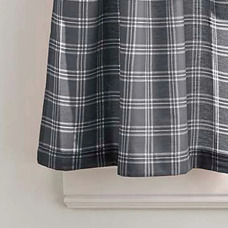 CHF Lodge Plaid 2-pc. Rod Pocket Window Tier