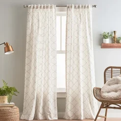 CHF Mallorca Back Tab Light-Filtering Set of 2 Curtain Panel