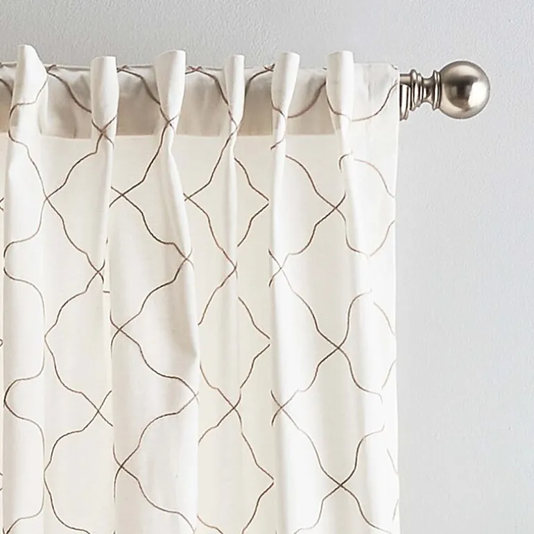 CHF Mallorca Back Tab Light-Filtering Set of 2 Curtain Panel