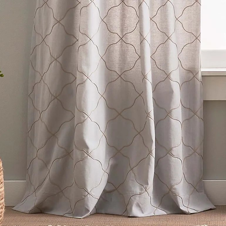 CHF Mallorca Back Tab Light-Filtering Set of 2 Curtain Panel