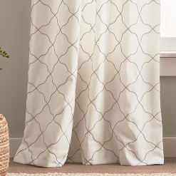 CHF Mallorca Back Tab Light-Filtering Set of 2 Curtain Panel