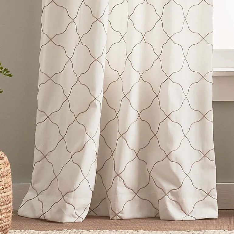CHF Mallorca Back Tab Light-Filtering Set of 2 Curtain Panel