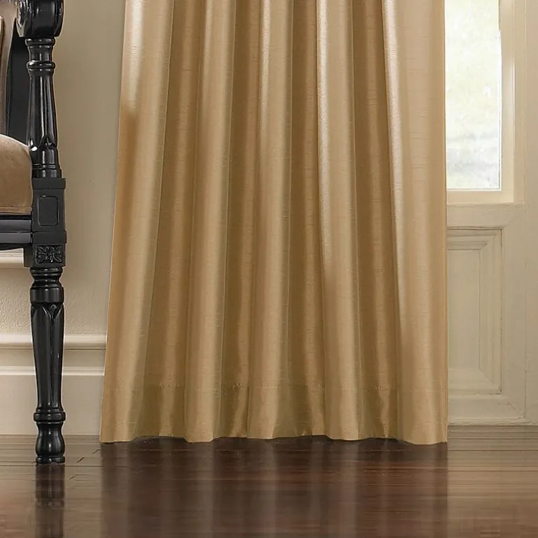 CHF Marquee Pinch Pleat Back Tab Light-Filtering Single Curtain Panel