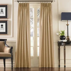 CHF Marquee Pinch Pleat Back Tab Light-Filtering Single Curtain Panel