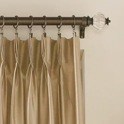 CHF Marquee Pinch Pleat Back Tab Light-Filtering Single Curtain Panel