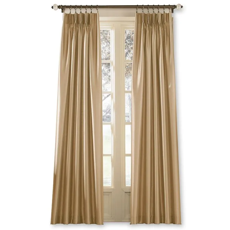 CHF Marquee Pinch Pleat Back Tab Light-Filtering Single Curtain Panel