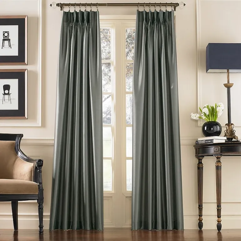 CHF Marquee Pinch Pleat Back Tab Light-Filtering Single Curtain Panel