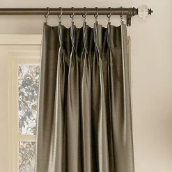 CHF Marquee Pinch Pleat Back Tab Light-Filtering Single Curtain Panel
