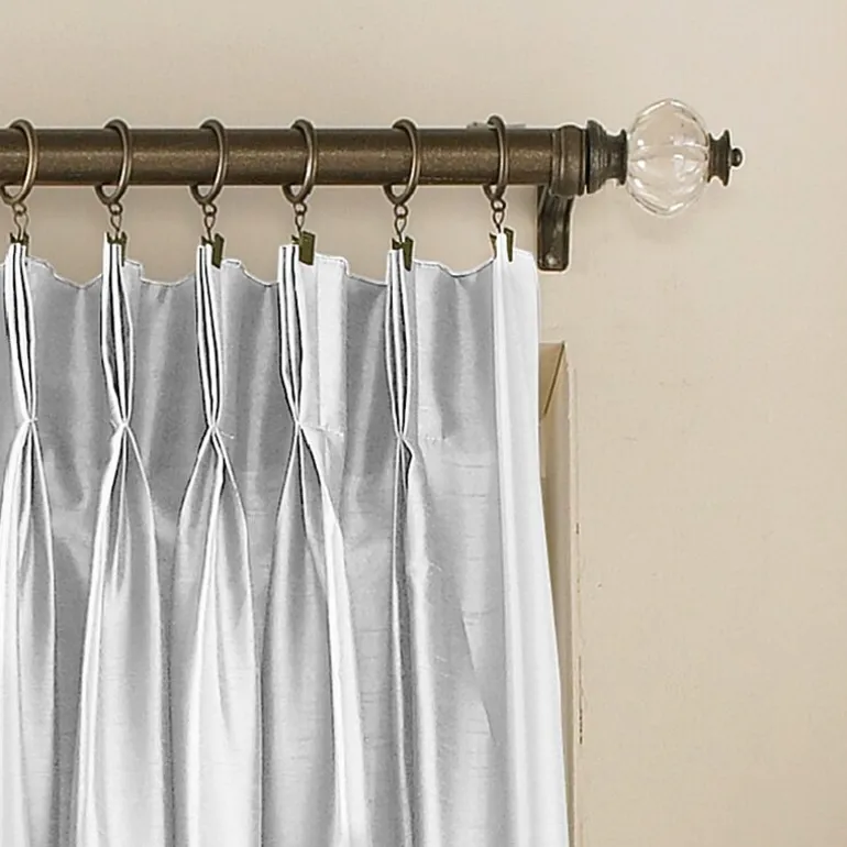 CHF Marquee Pinch Pleat Back Tab Light-Filtering Single Curtain Panel