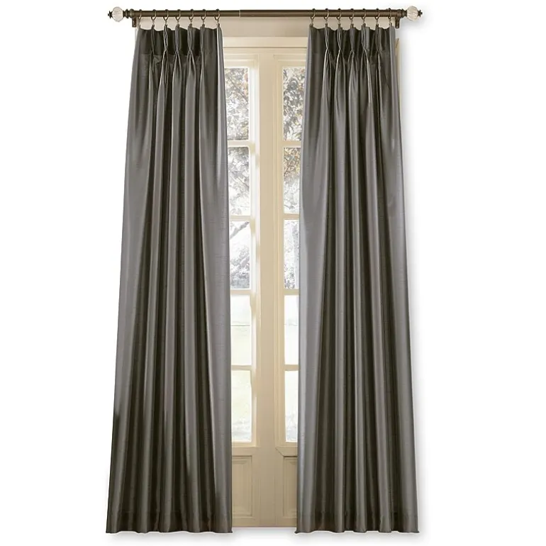 CHF Marquee Pinch Pleat Back Tab Light-Filtering Single Curtain Panel
