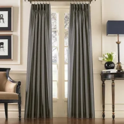 CHF Marquee Pinch Pleat Back Tab Light-Filtering Single Curtain Panel
