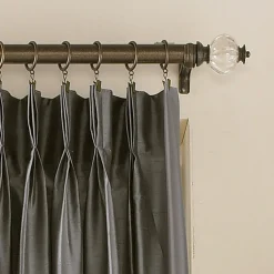 CHF Marquee Pinch Pleat Back Tab Light-Filtering Single Curtain Panel