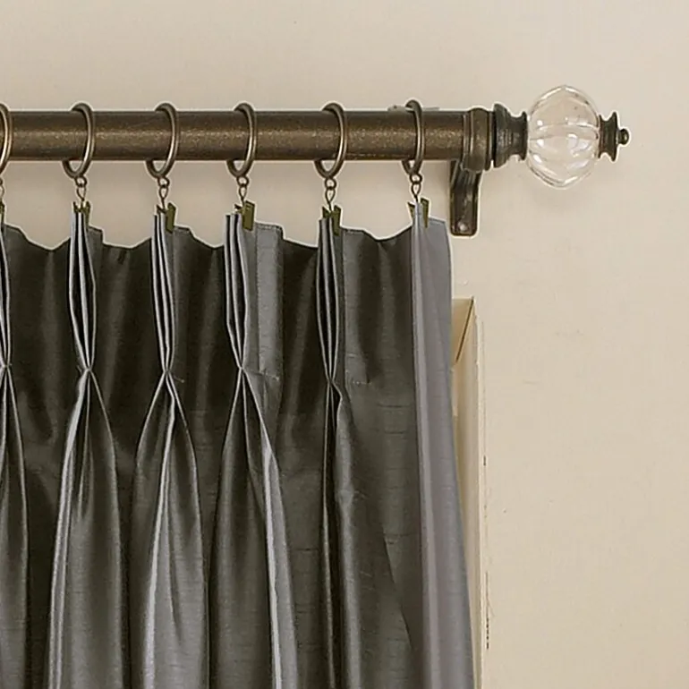CHF Marquee Pinch Pleat Back Tab Light-Filtering Single Curtain Panel