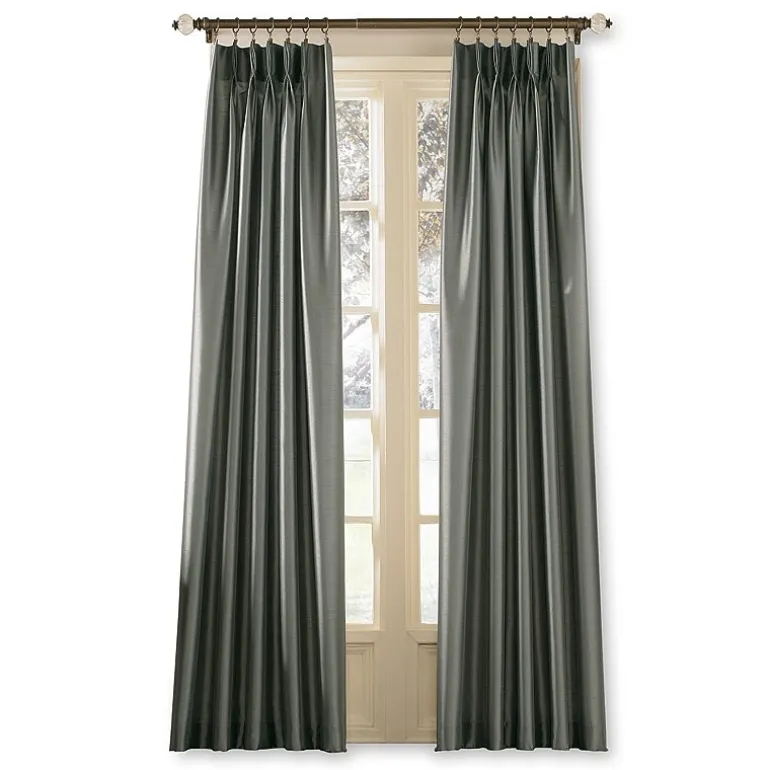 CHF Marquee Pinch Pleat Back Tab Light-Filtering Single Curtain Panel