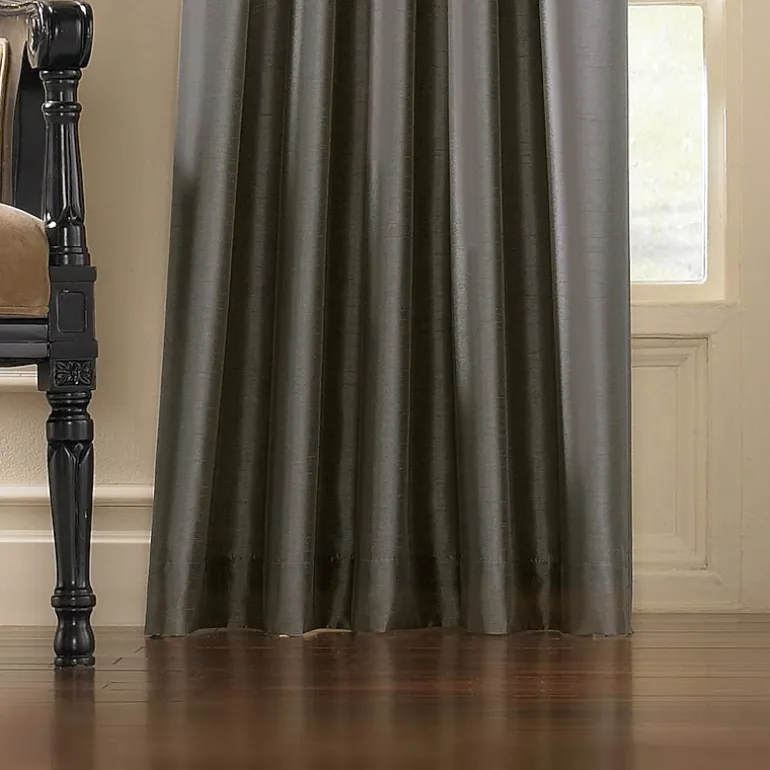 CHF Marquee Pinch Pleat Back Tab Light-Filtering Single Curtain Panel