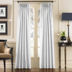 CHF Marquee Pinch Pleat Back Tab Light-Filtering Single Curtain Panel