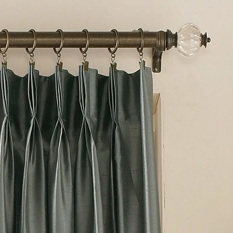 CHF Marquee Pinch Pleat Back Tab Light-Filtering Single Curtain Panel