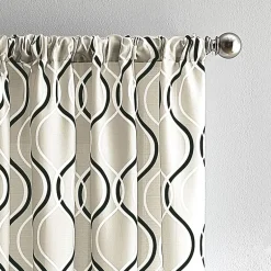 CHF Morocco Rod Pocket Light-Filtering Single Curtain Panel