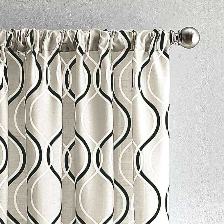CHF Morocco Rod Pocket Light-Filtering Single Curtain Panel