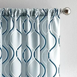 CHF Morocco Rod Pocket Light-Filtering Single Curtain Panel