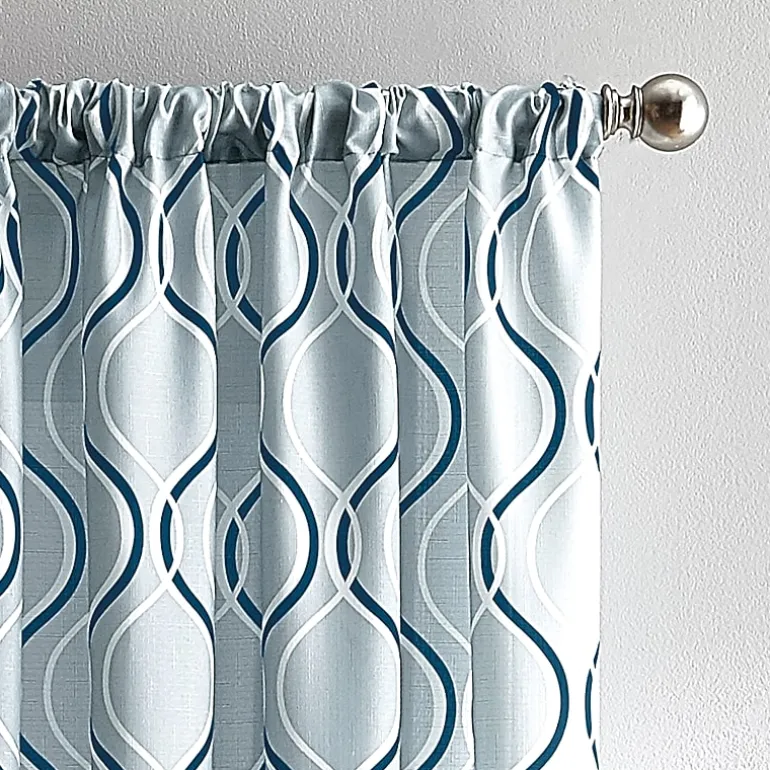CHF Morocco Rod Pocket Light-Filtering Single Curtain Panel