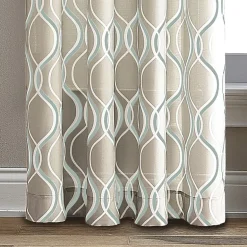 CHF Morocco Rod Pocket Light-Filtering Single Curtain Panel