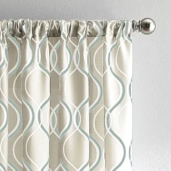 CHF Morocco Rod Pocket Light-Filtering Single Curtain Panel