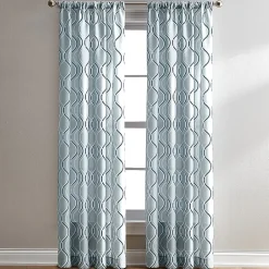 CHF Morocco Rod Pocket Light-Filtering Single Curtain Panel