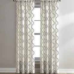 CHF Morocco Rod Pocket Light-Filtering Single Curtain Panel
