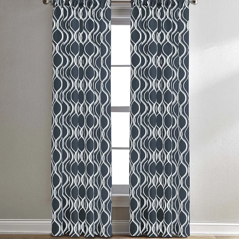 CHF Morocco Rod Pocket Light-Filtering Single Curtain Panel