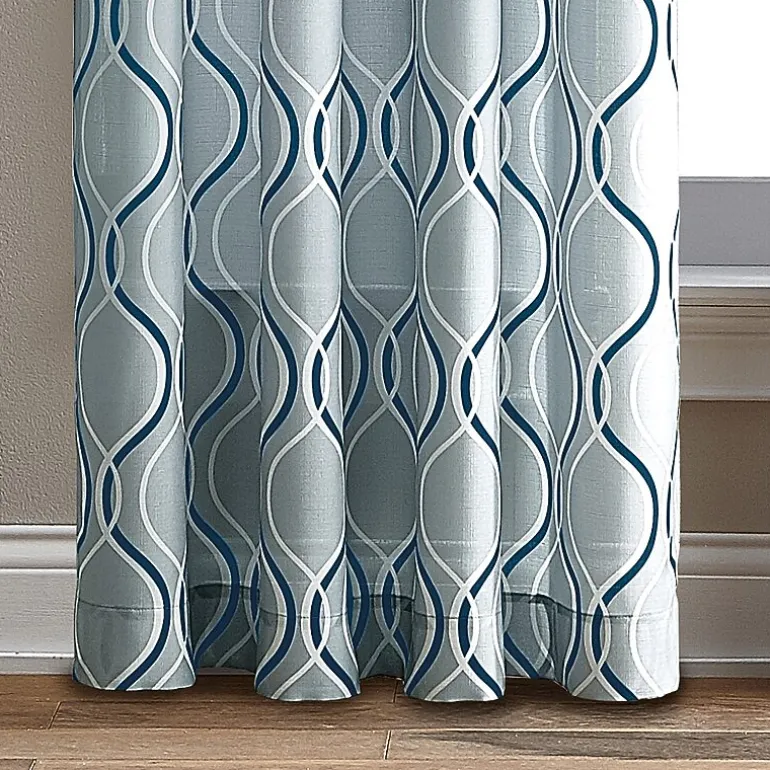 CHF Morocco Rod Pocket Light-Filtering Single Curtain Panel