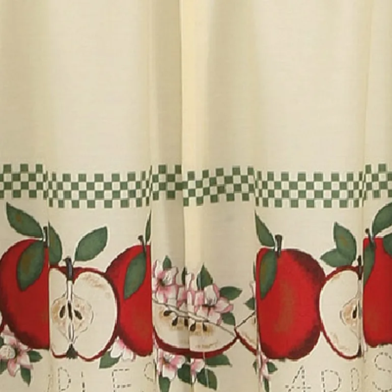CHF Red Delicious 3-pc. Rod Pocket Kitchen Curtains & Drapes Window Set