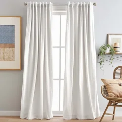 CHF Sanctuary Back Tab Light-Filtering Set of 2 Curtain Panel