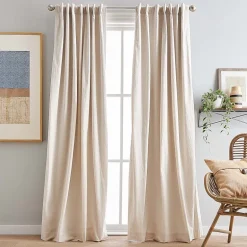 CHF Sanctuary Back Tab Light-Filtering Set of 2 Curtain Panel