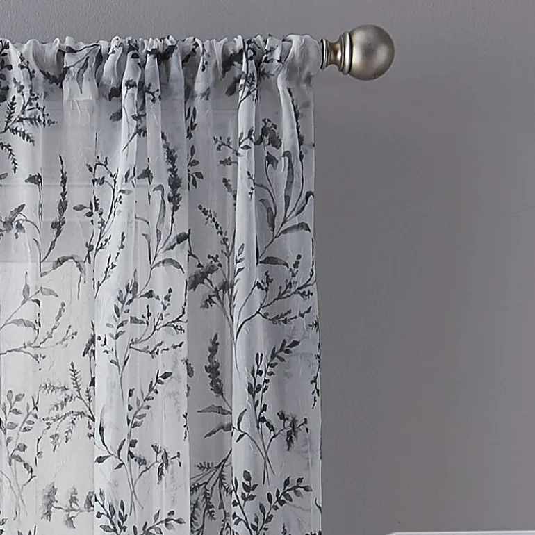 CHF Santa Barbara Rod Pocket Sheer Single Curtain Panel